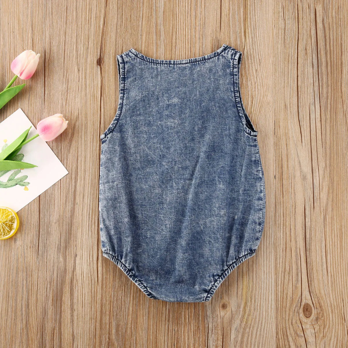 OSCAR Denim Romper