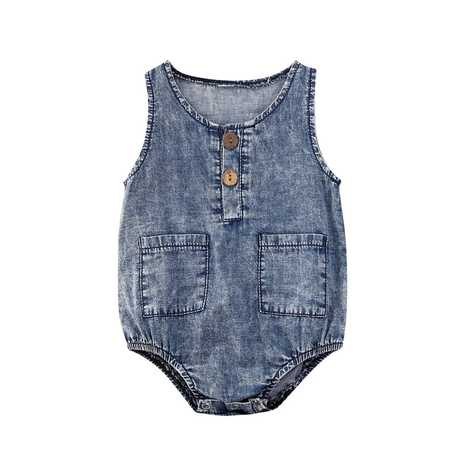 OSCAR Denim Romper