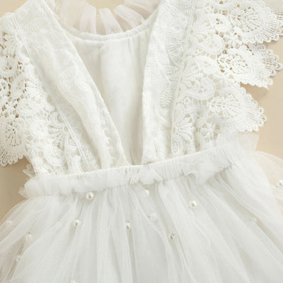 ANASTASIA Lace & Tulle Romper Dress