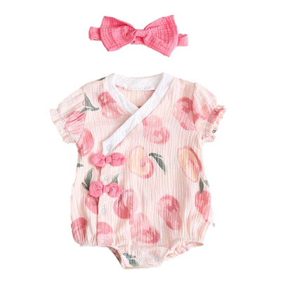 PEACHES Wrap Outfit with Headband