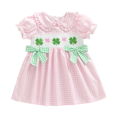 LUCKY CLOVER Checkered Dress