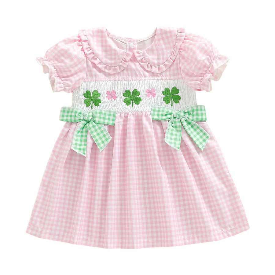 LUCKY CLOVER Checkered Dress