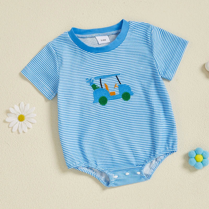 GOLF BUDDY Striped T-Shirt Romper