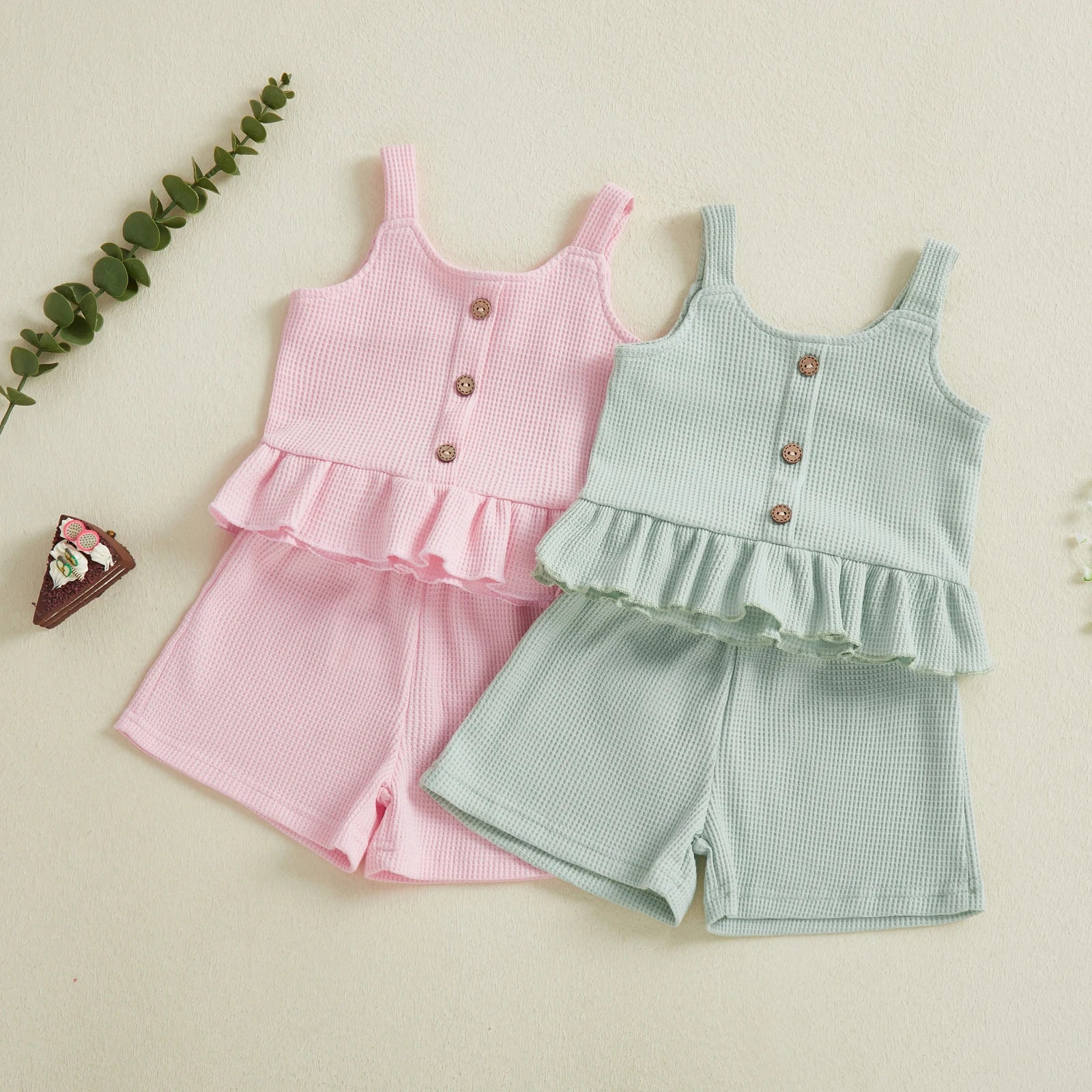 ADELINE Waffle Knit Summer Outfit