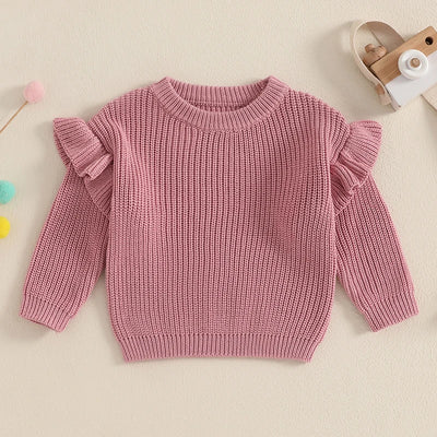 STELLA Knitted Ruffle Sweater