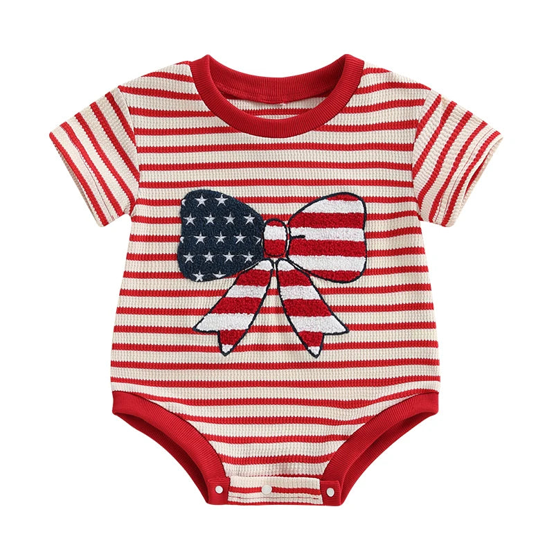 BOWTIE USA Striped Onesie