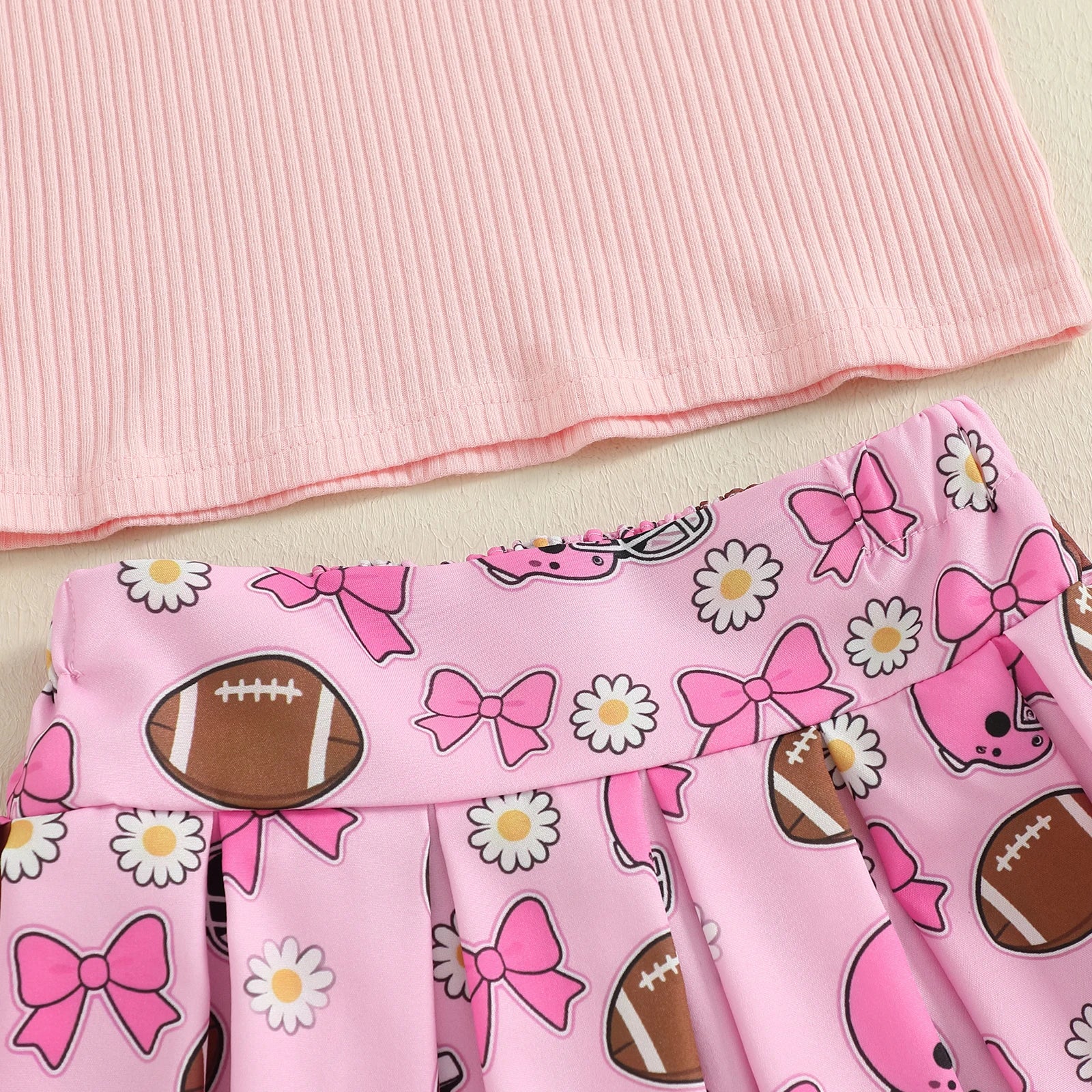 FOOTBALL Bowtie Skirt Outfit