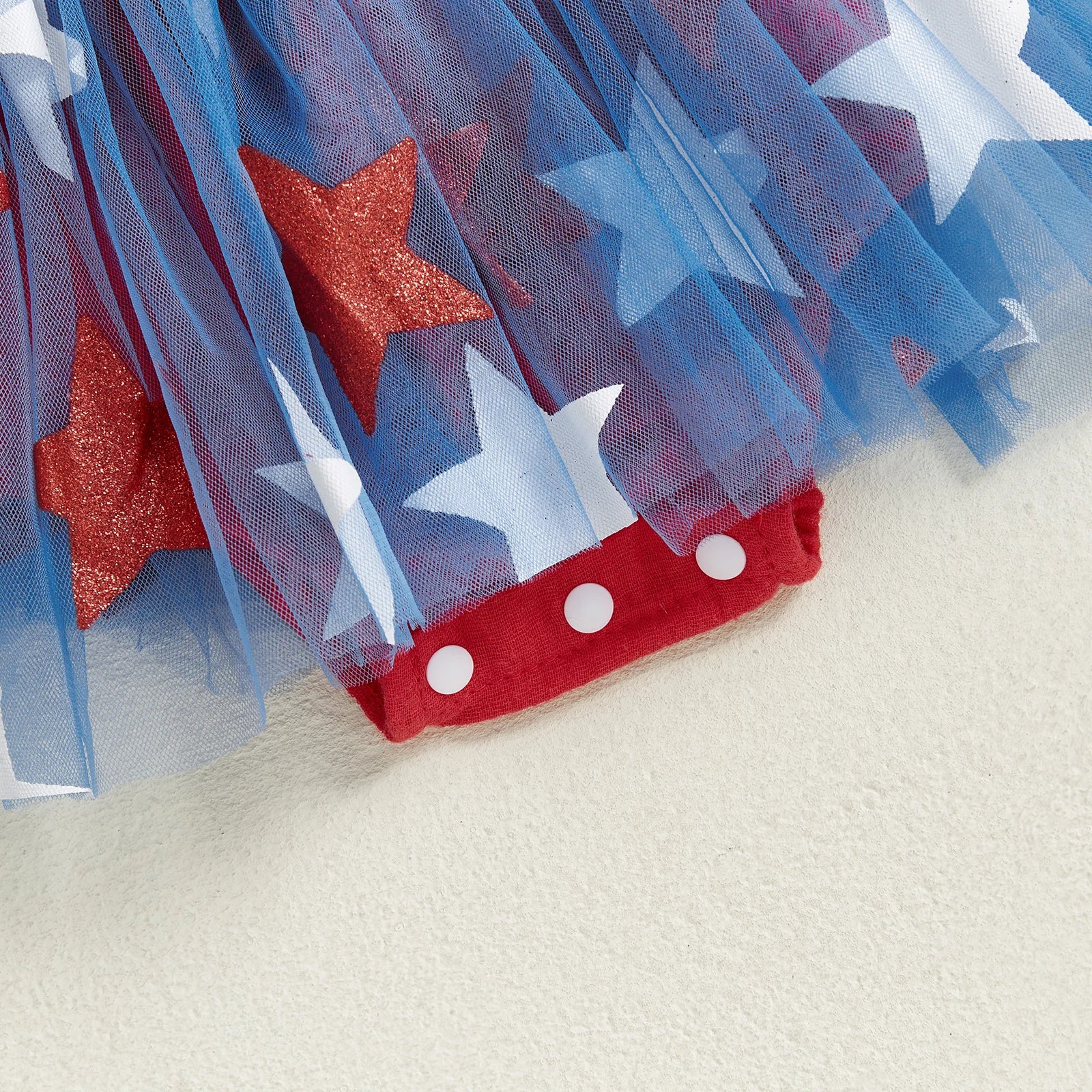 USA STARS Smocked Romper