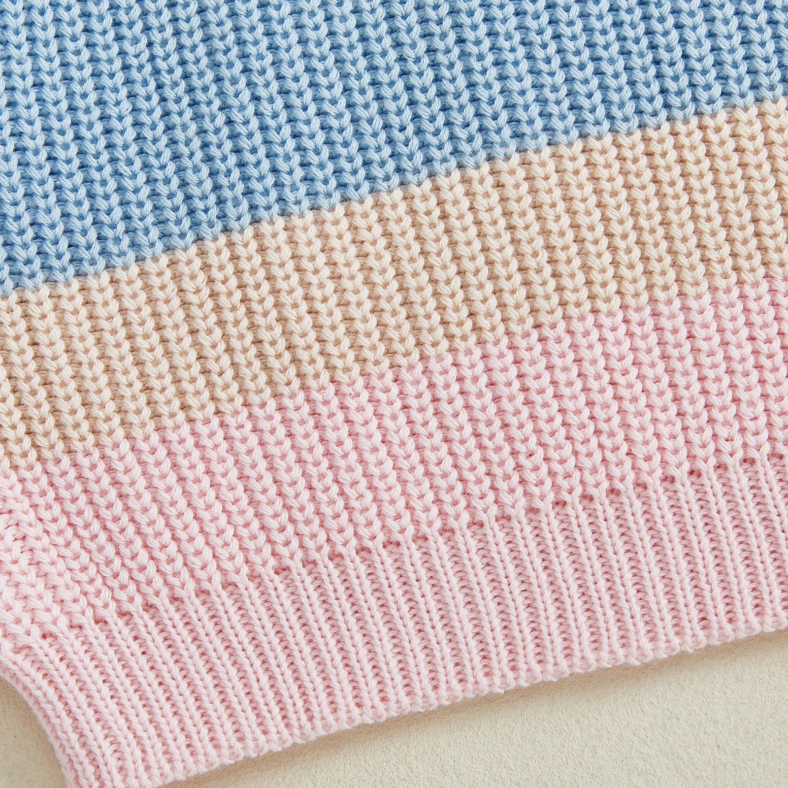 PASTEL Color Block Knitted Sweater