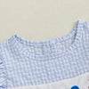 INDEPENDENCE DAY Ruffle Sleeve Bowtie Dress