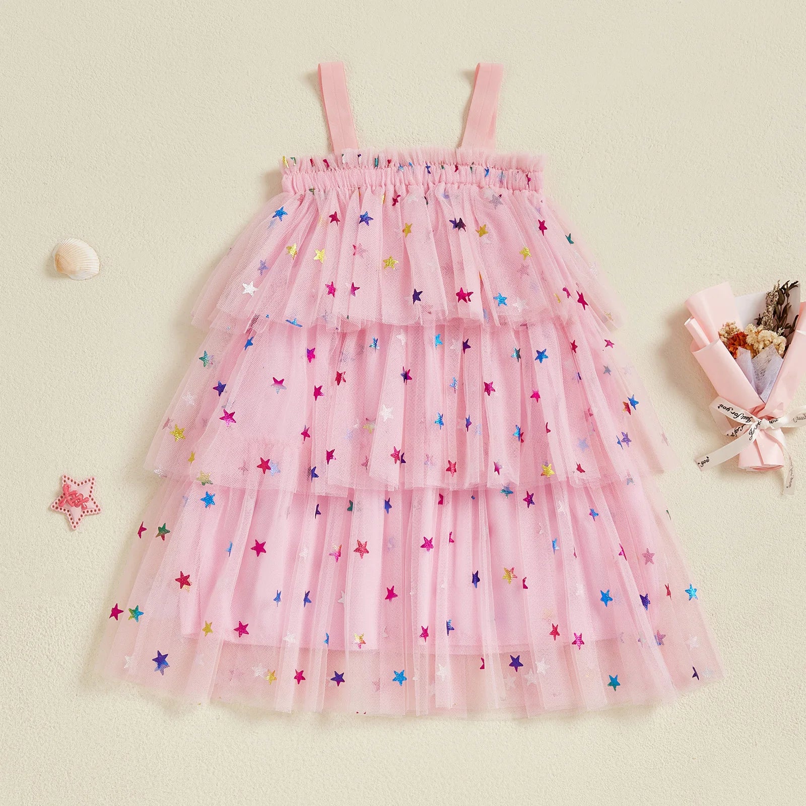 SEASHELLS Layered Tulle Dress