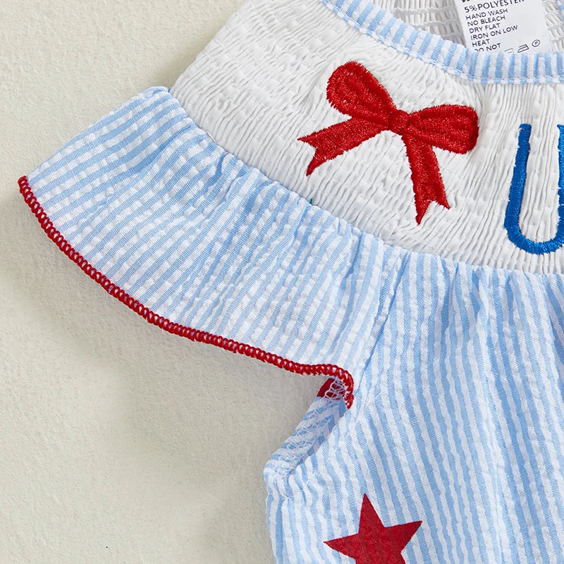 USA Stars & Bowties Romper