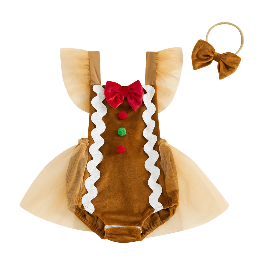 GINGERBREAD BABY Romper