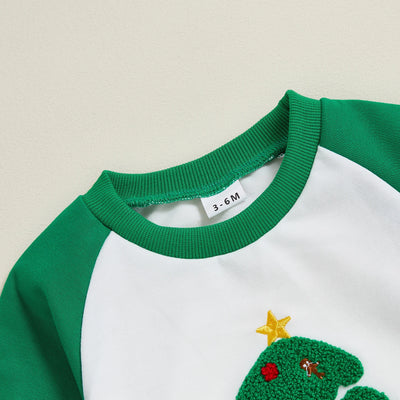 CHRISTMAS TREE White & Green Jumpsuit