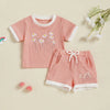 FLOWERS Waffle Knit Pink Outfit