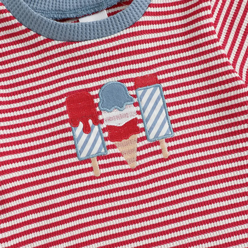 POPSICLE USA Striped Outfit