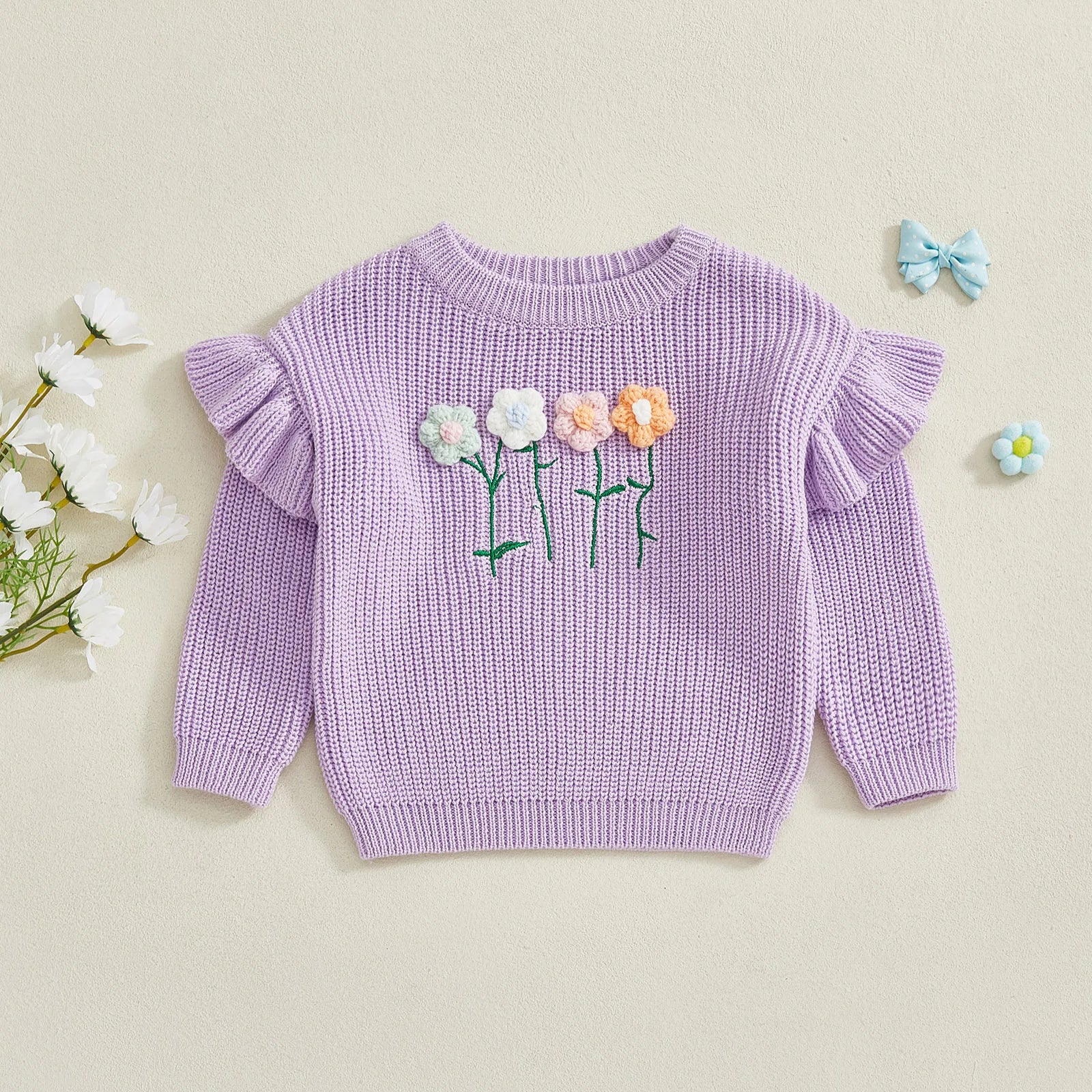 FLOWER GARDEN Knitted Sweater