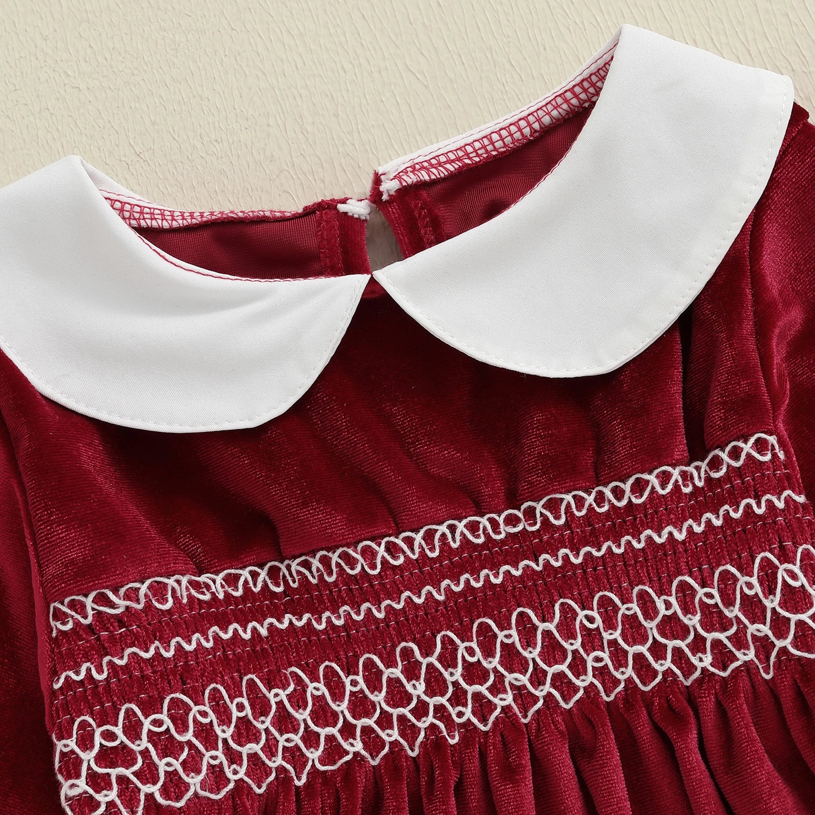 ELLE Velvet Collar Romper