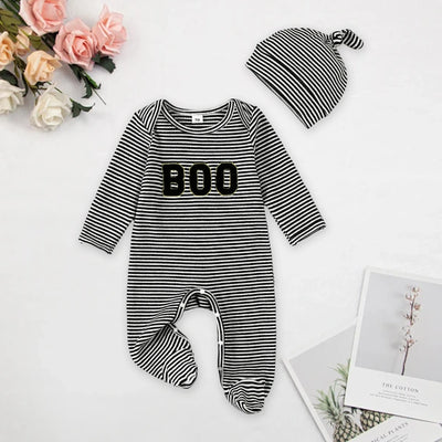 BOO Striped Jumpsuit