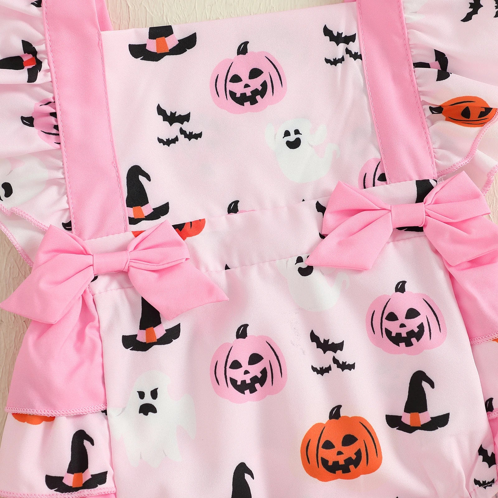 HAPPY LITTLE PUMPKIN Bowtie Romper