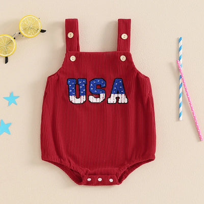 USA Corduroy Romper