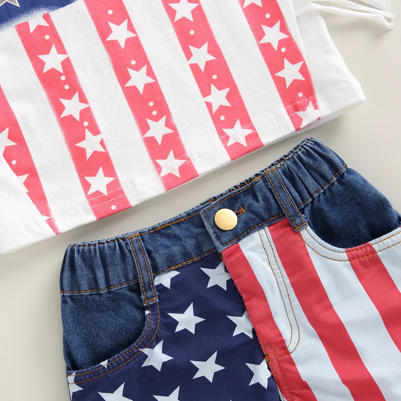USA Tassel & Denim Outfit