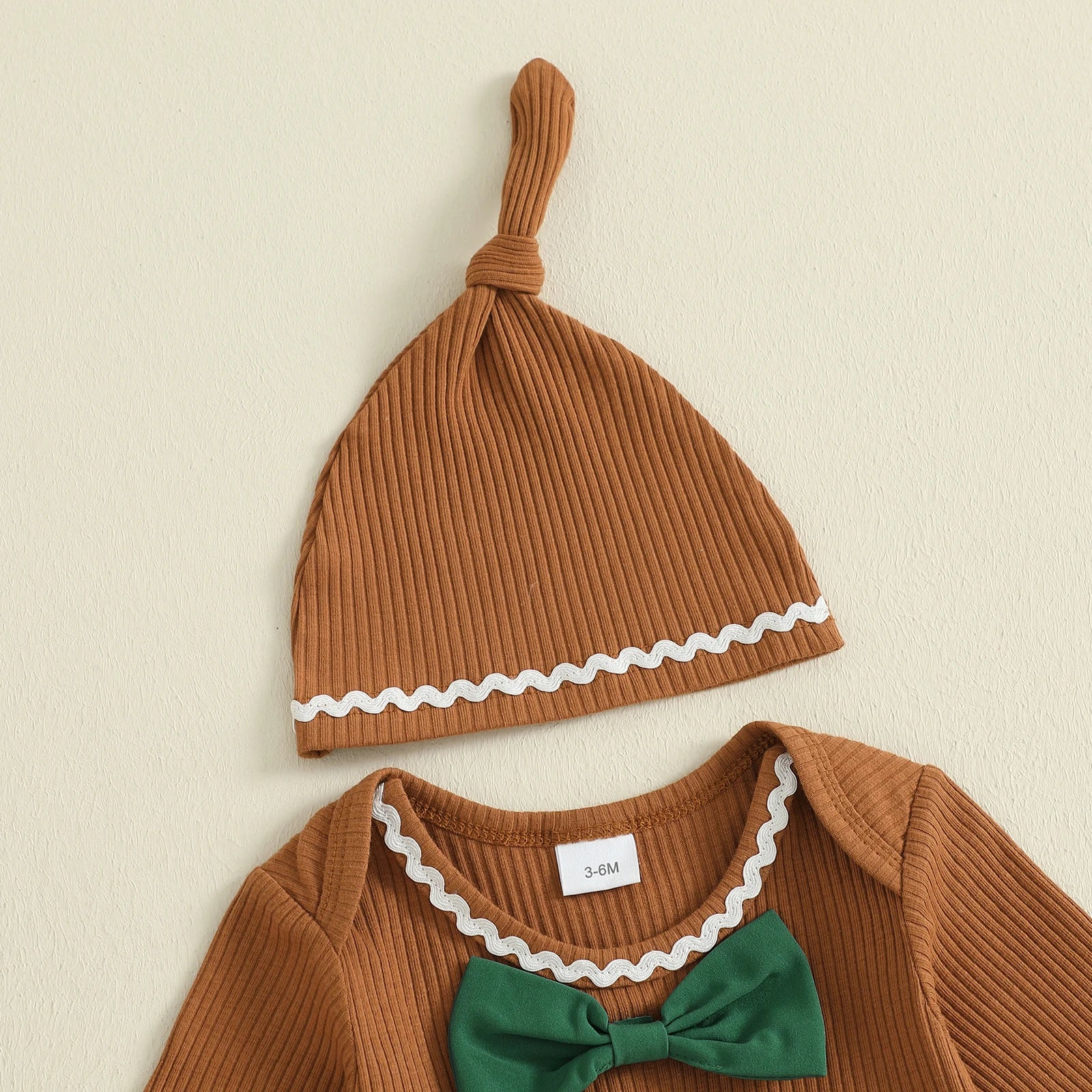 GINGERBREAD MAN Outfit with Beanie