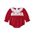 BOWTIES Crochet Collar Velvet Romper