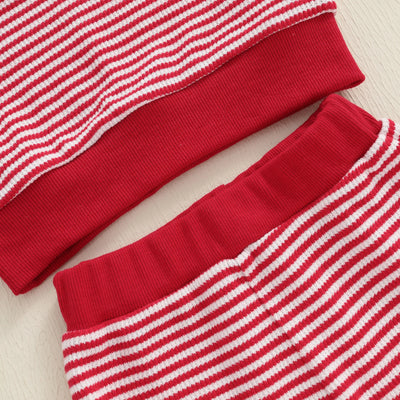 SANTA Striped Red Outfit
