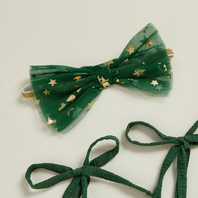 MY FIRST CHRISTMAS Sparkling Romper Dress