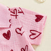 BE MINE Heart Muslin Pyjamas