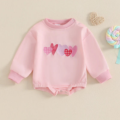 SWEETHEART Pink Long-Sleeve Onesie