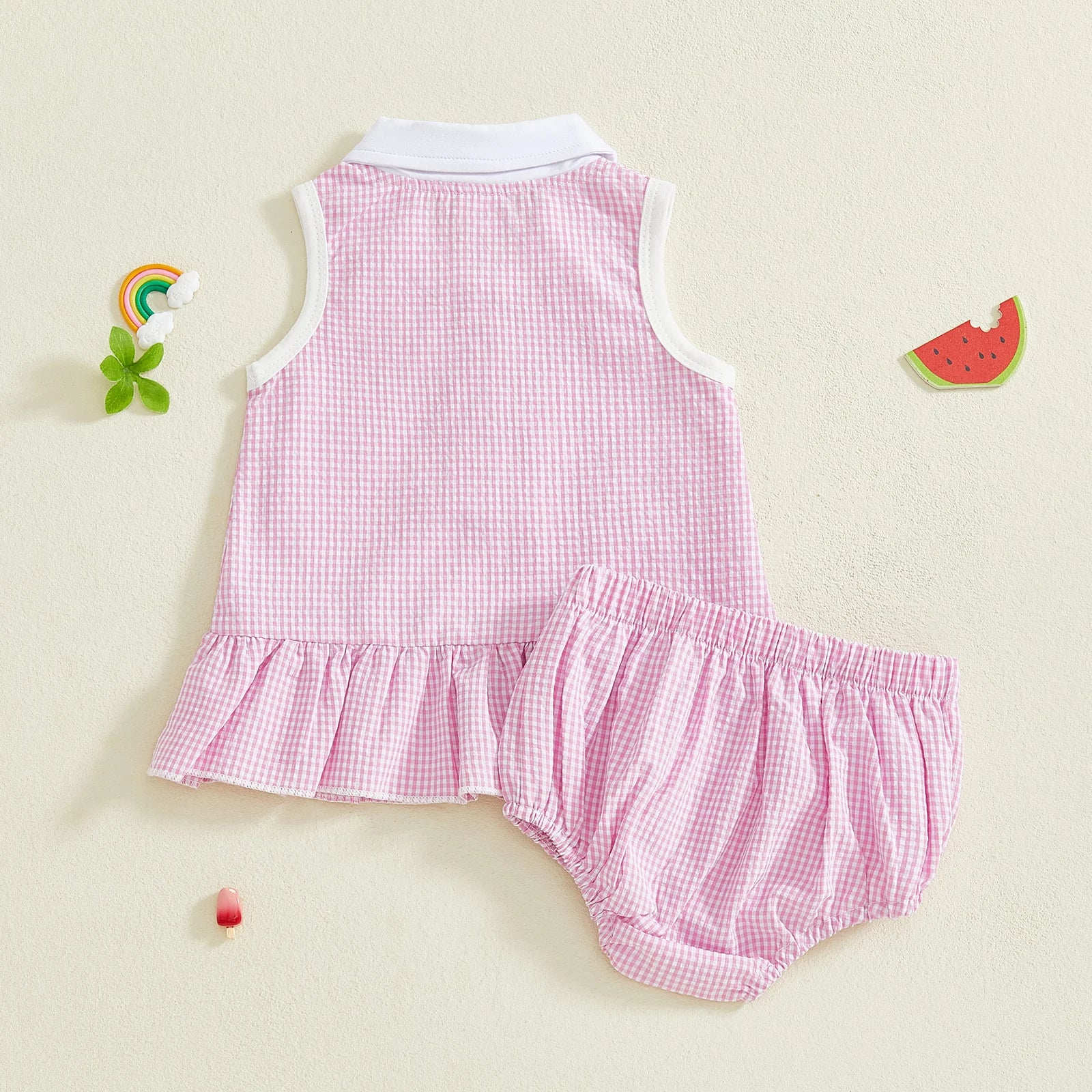 MARLEY Collared Ruffle Outfit