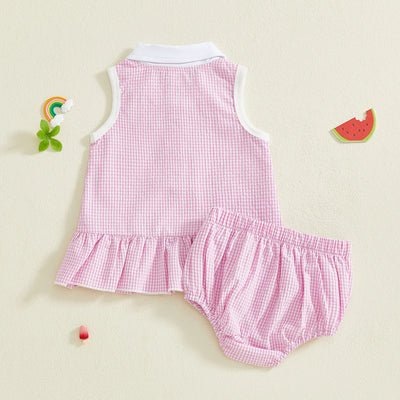 MARLEY Collared Ruffle Outfit