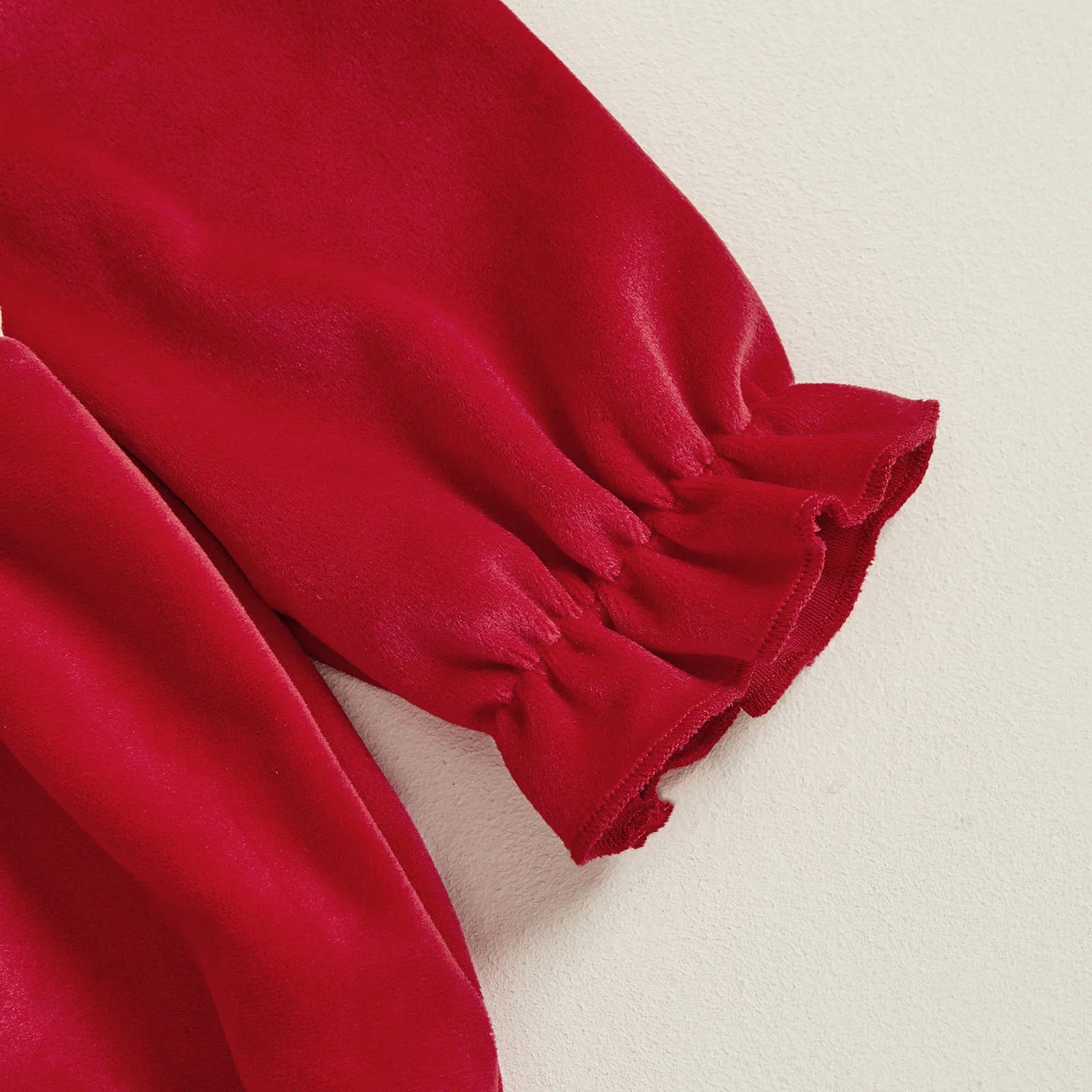 BOWTIES Crochet Collar Velvet Romper