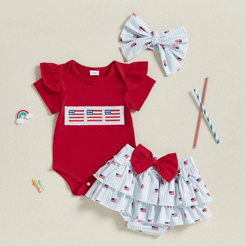 USA Ruffle Bloomers Outfit