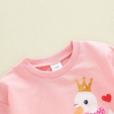 DUCKY PRINCESS Long-Sleeve Onesie