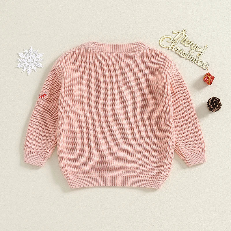 JOLLY Candy Cane Knitted Sweater