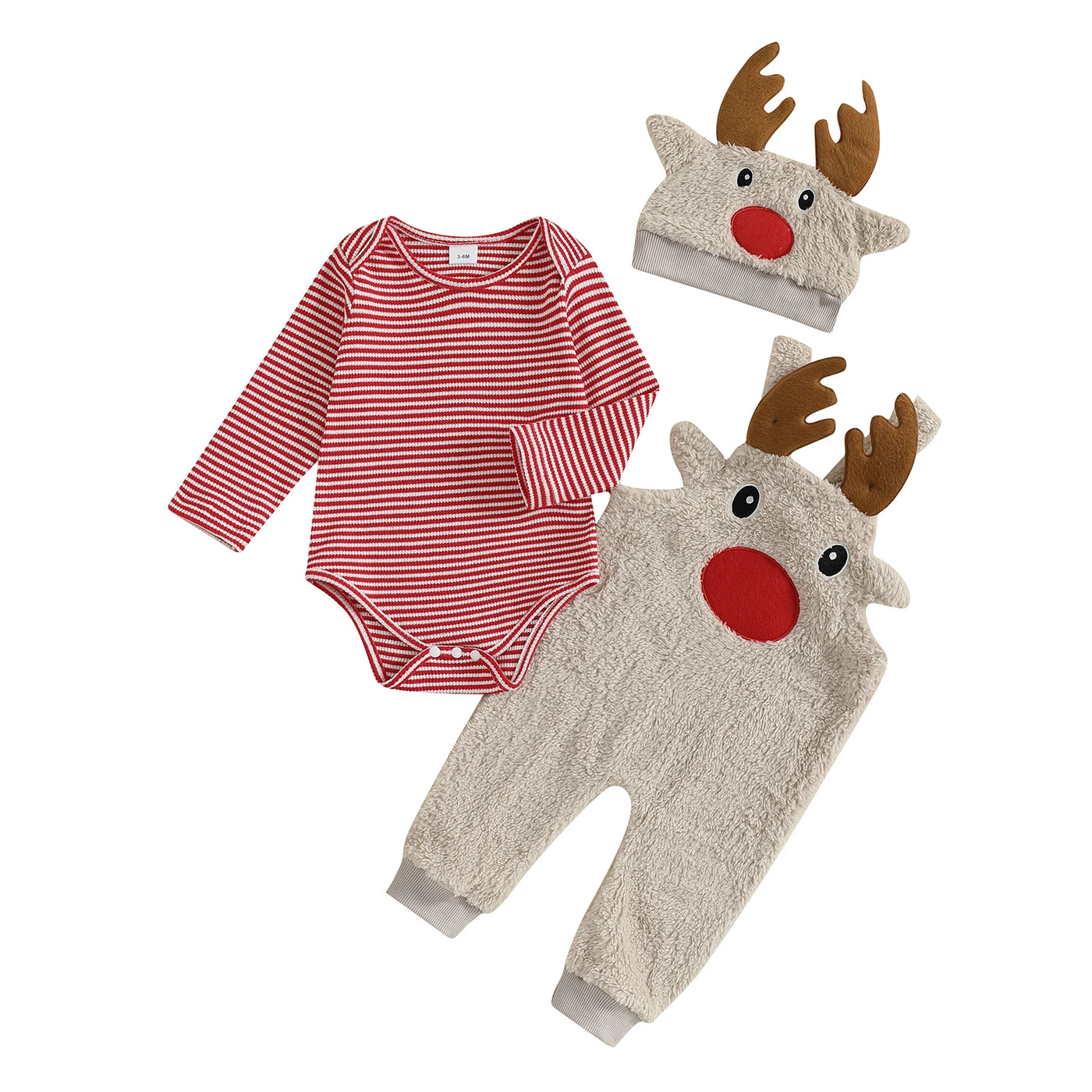 RUDOLPH Plush Overalls