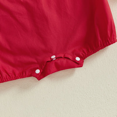 BASEBALL Red Romper