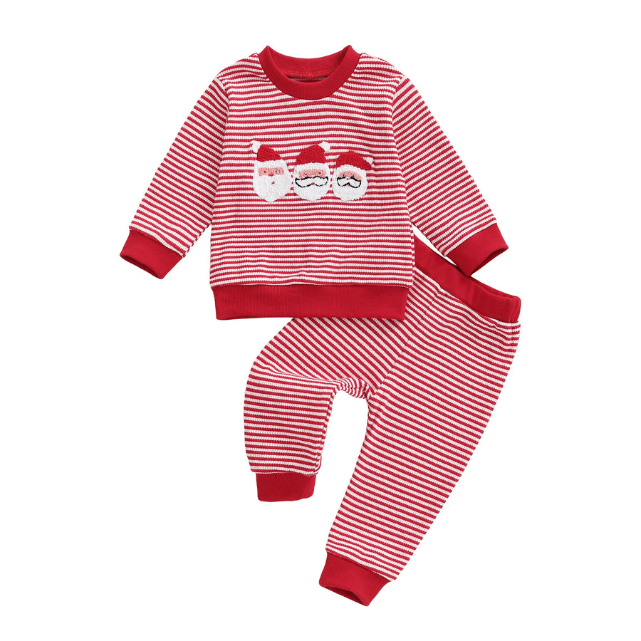 SANTA Striped Red Outfit