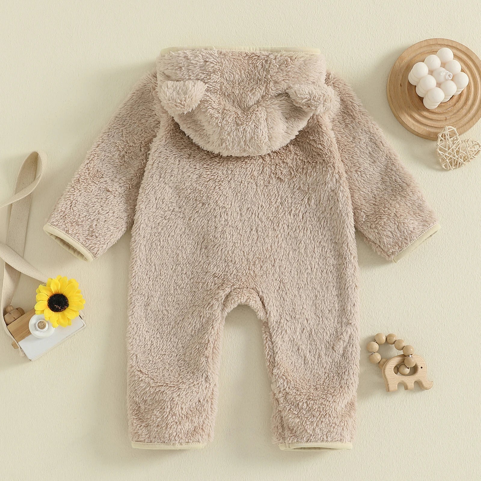 TEDDY BEAR Plush Jumpsuit
