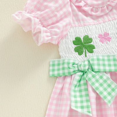 LUCKY CLOVER Checkered Dress