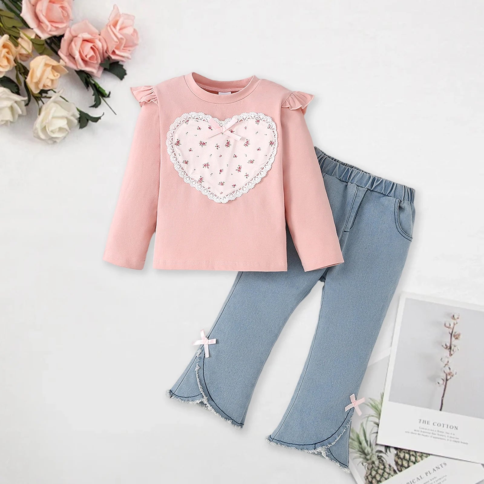 BIG HEART Bellbottoms Outfit