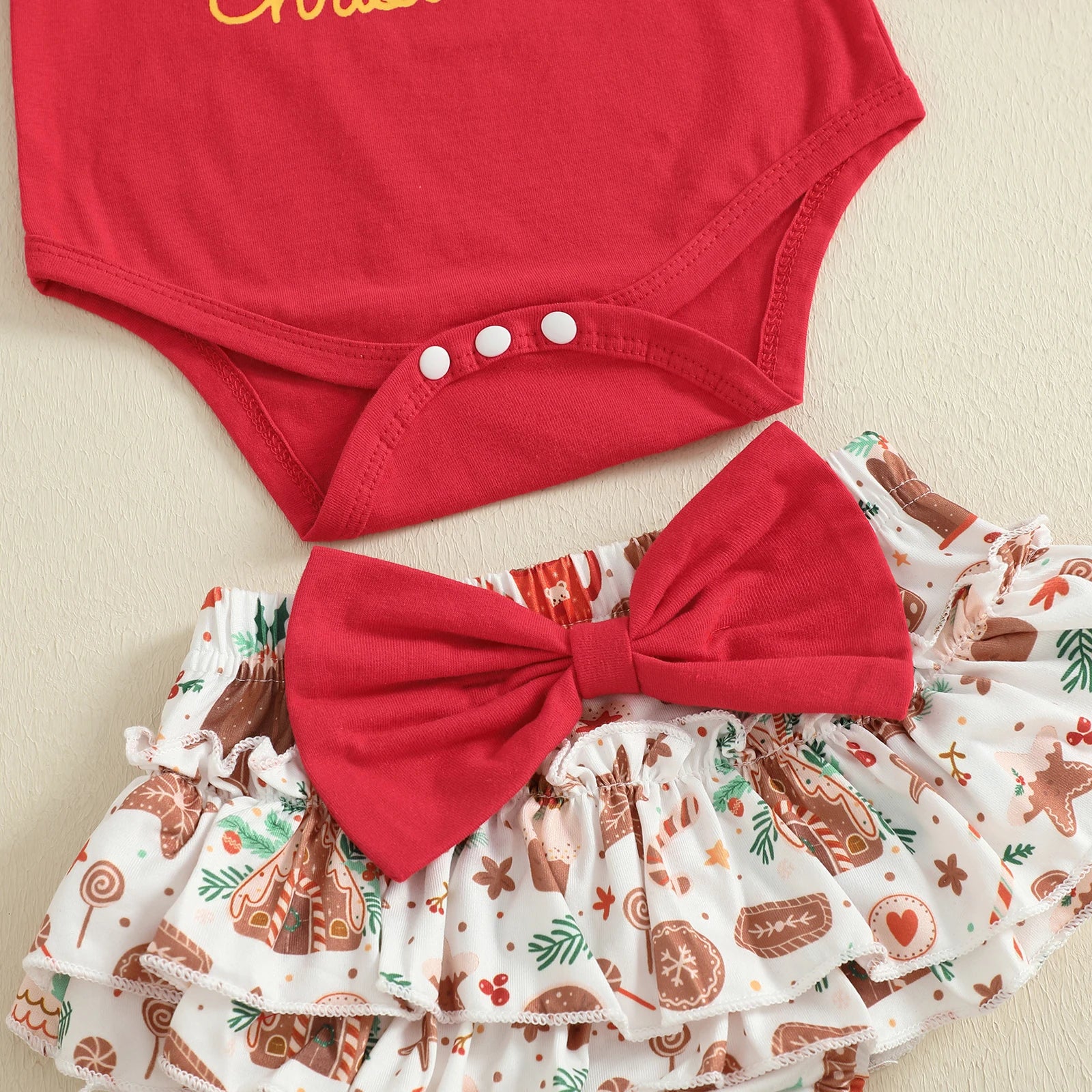 MY 1ST CHRISTMAS Gingerbread Outfit