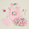 HO HO HO Pink Christmas Outfit