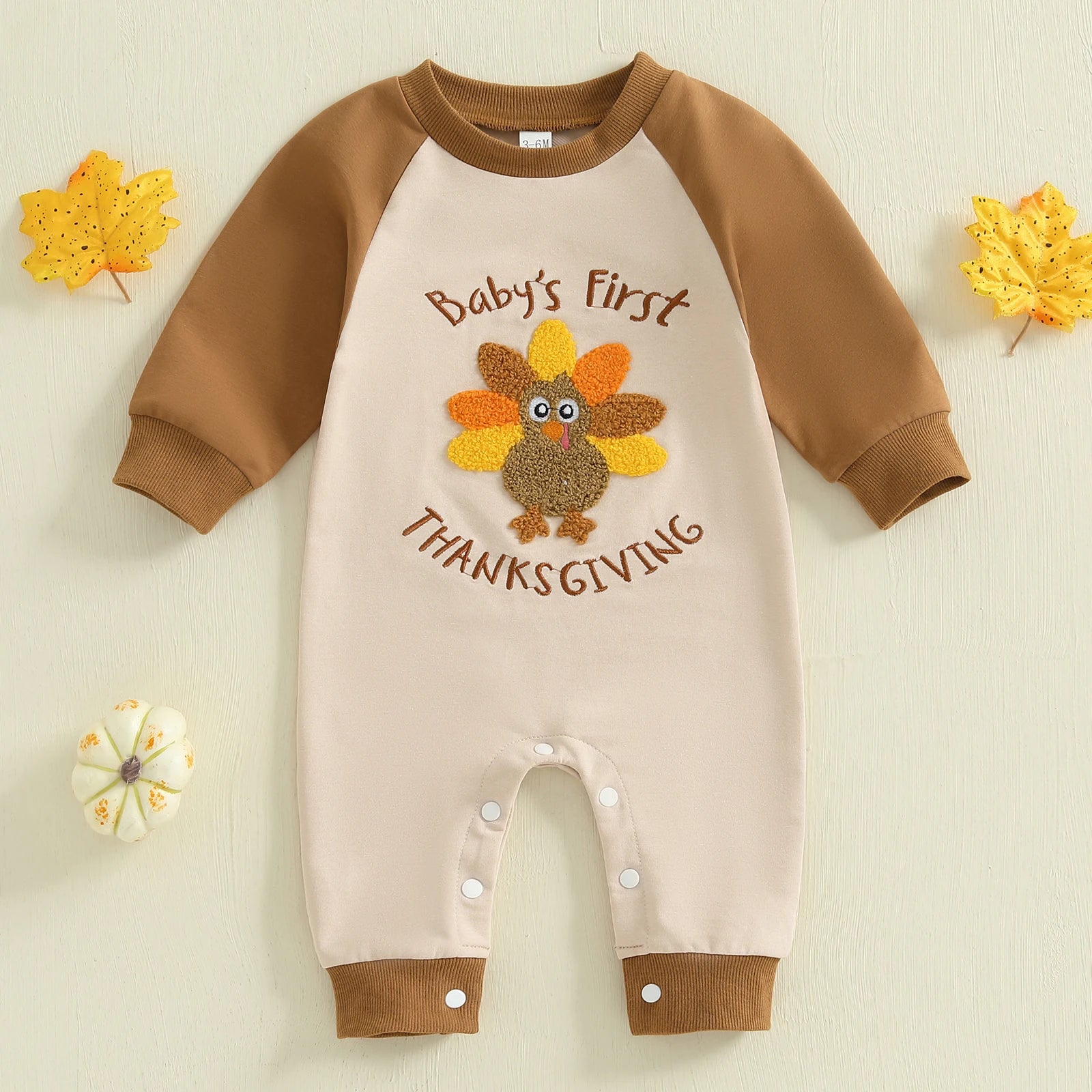 BABY'S FIRST THANKSGIVING Turkey Jumpsuit