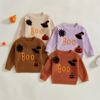 BOO Halloween Knitted Sweater