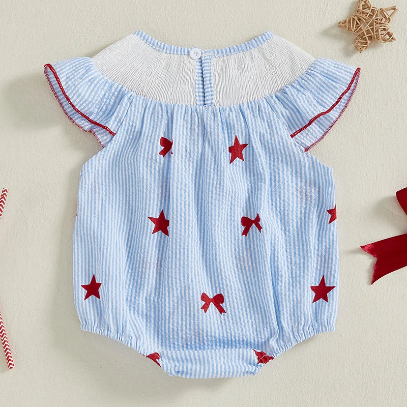 USA Stars & Bowties Romper
