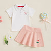 GOLFING QUEEN Polo-Shirt Skirt Outfit